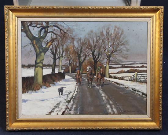 Neil Cawthorne (1936-) Christmas Morning 18 x 24in.